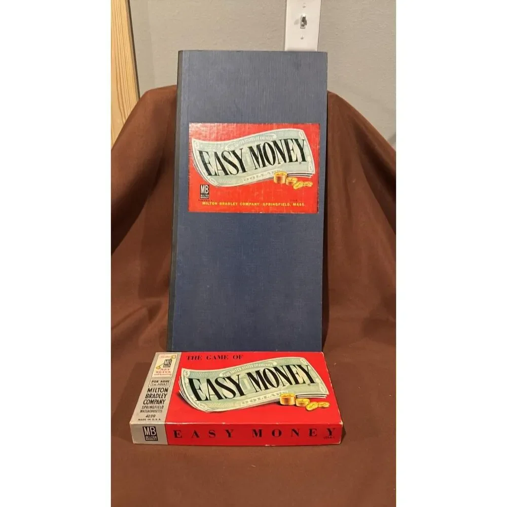Vintage Easy Money Board Game milton Bradley No Instructions